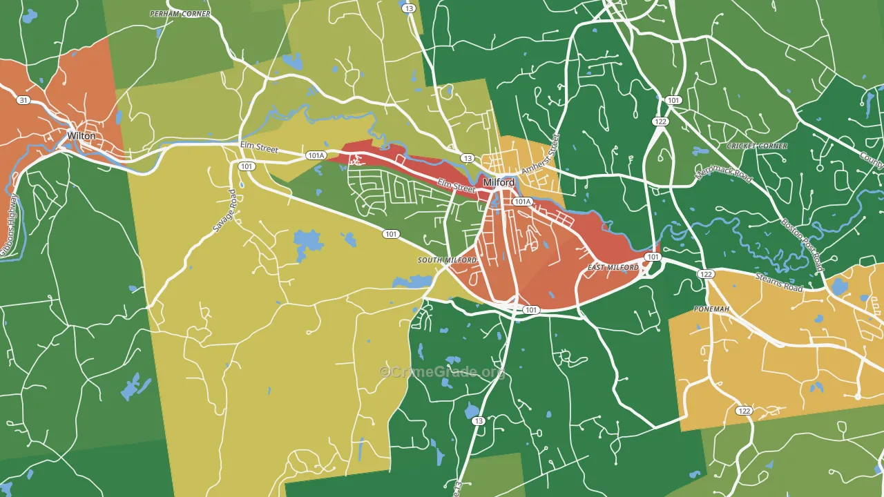 03055, NH Map of Theft Rates