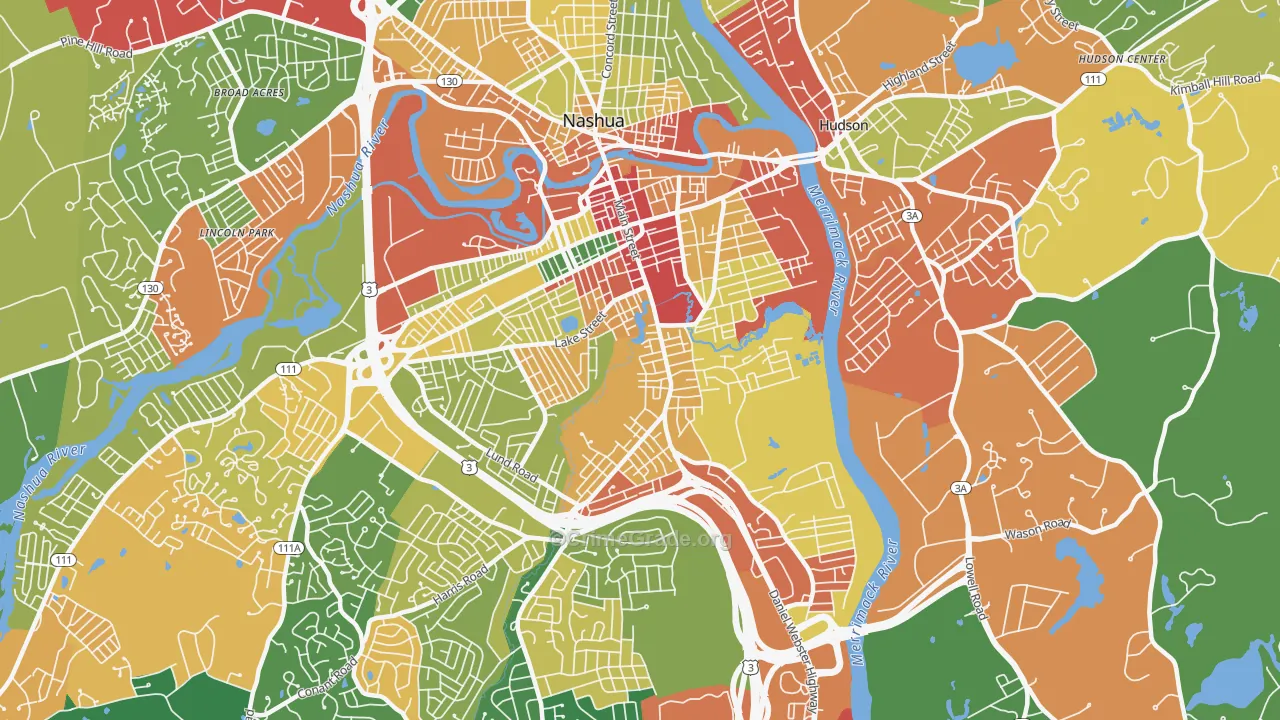 03060, NH Map of Theft Rates