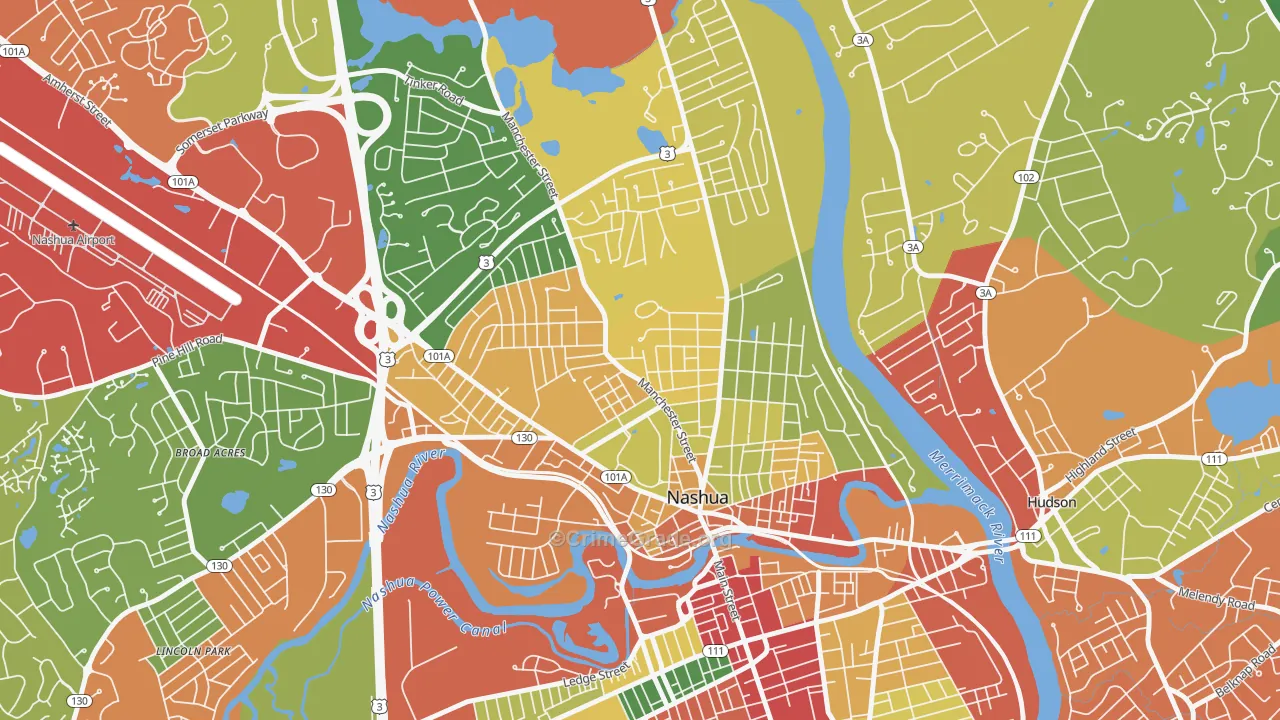 03064, NH Map of Theft Rates