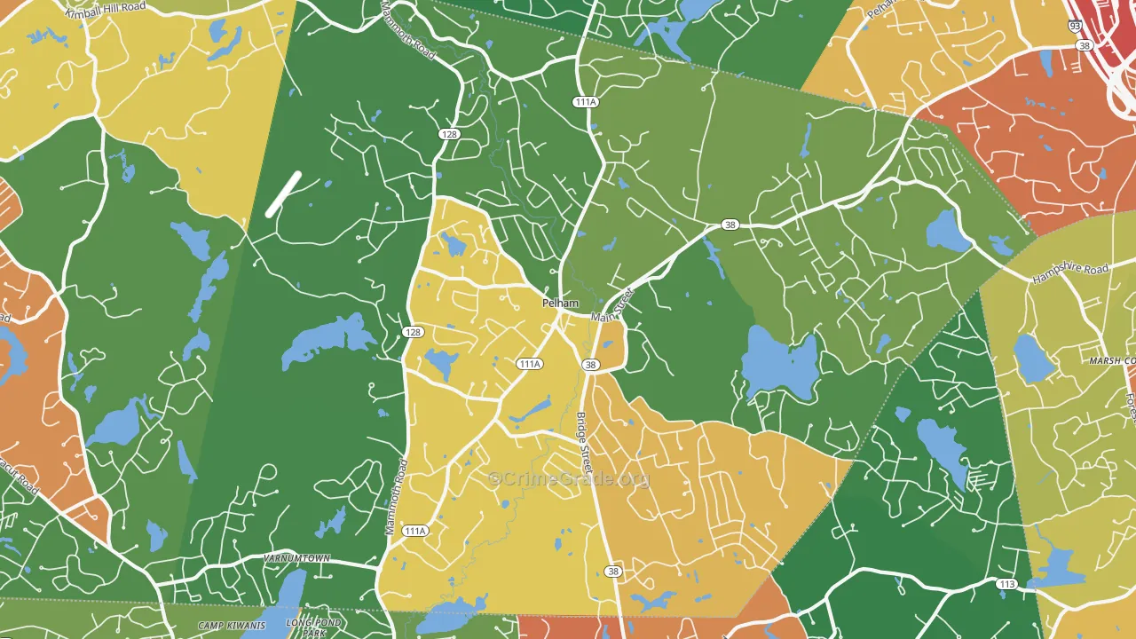 03076, NH Map of Theft Rates