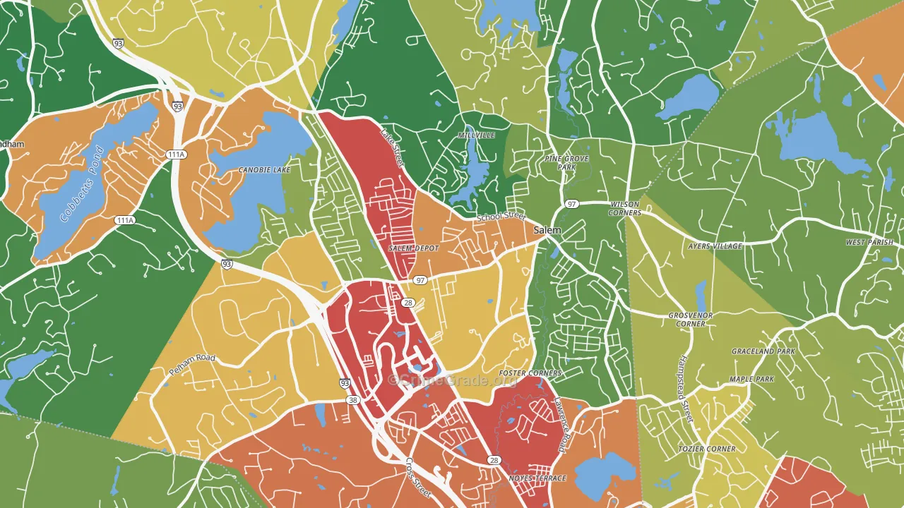 03079, NH Map of Theft Rates