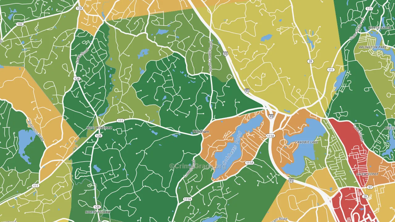 03087, NH Map of Theft Rates
