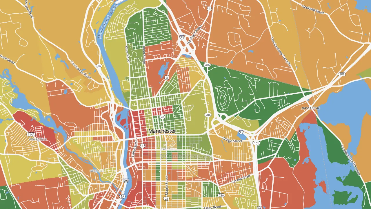 03104, NH Map of Theft Rates