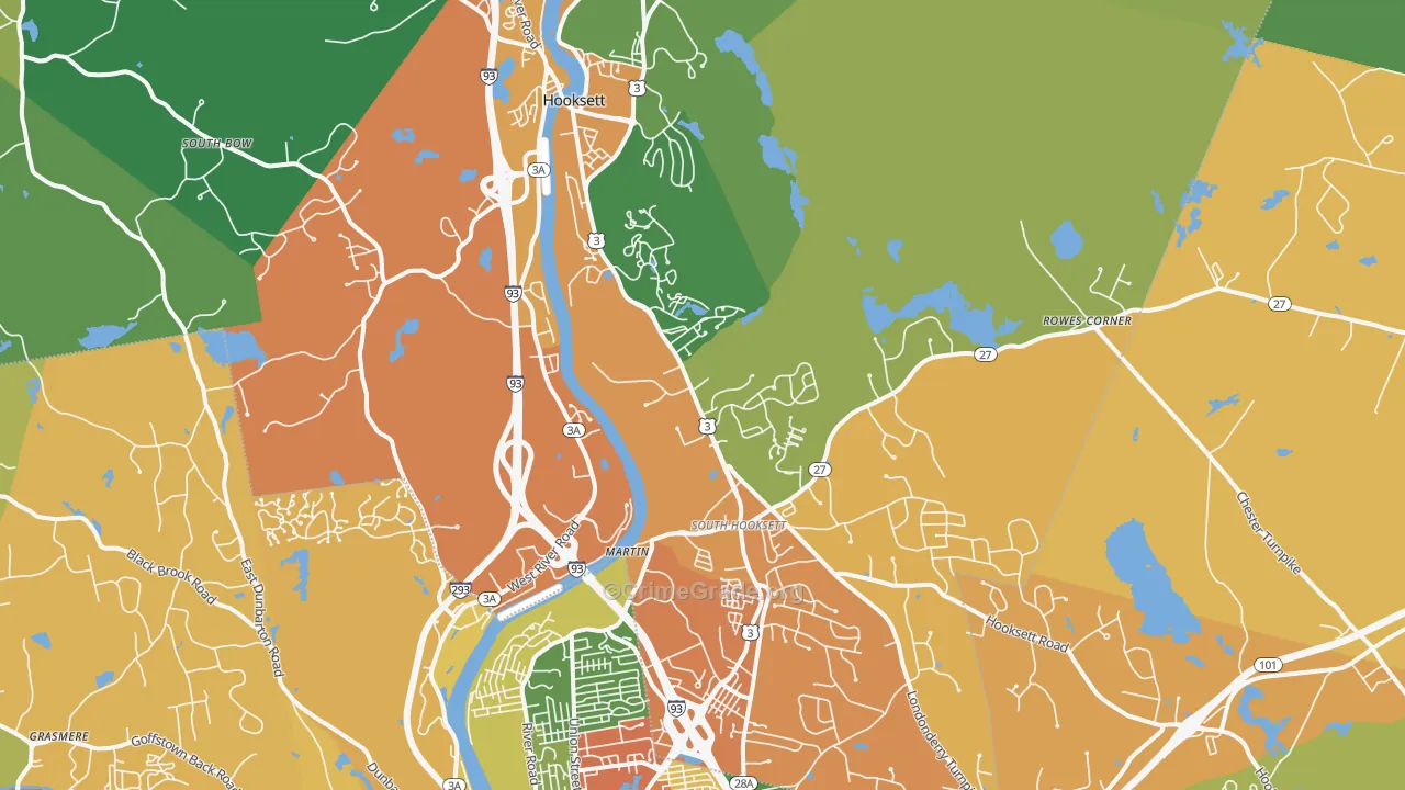 03106, NH Map of Theft Rates