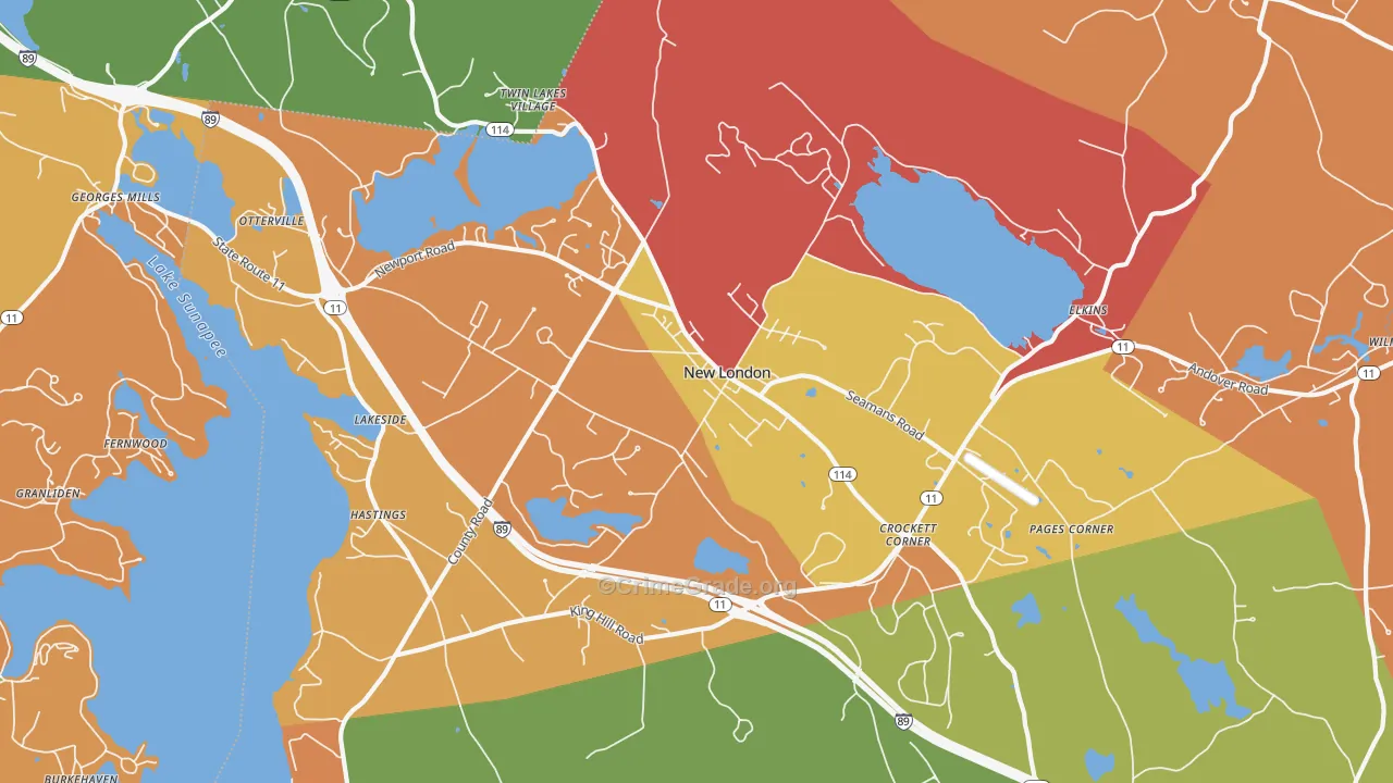 03257, NH Map of Theft Rates