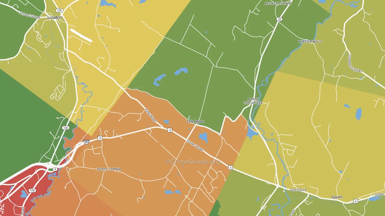 03258, NH Map of Theft Rates