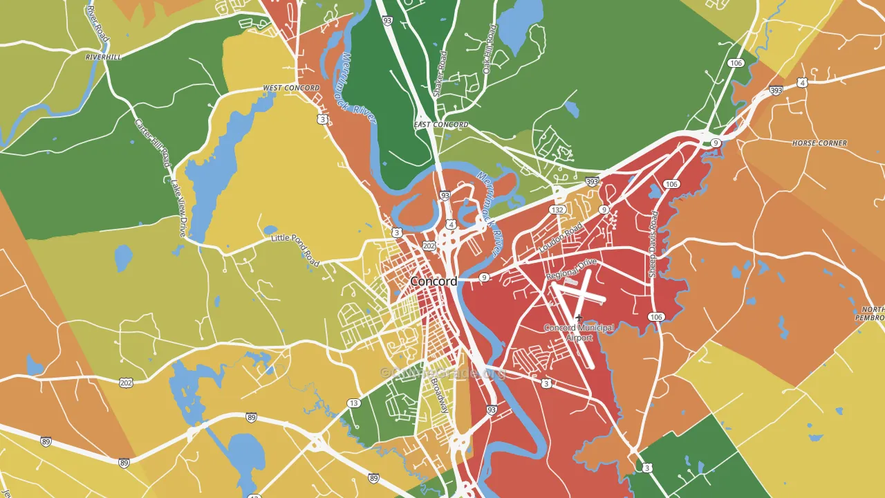 03301, NH Map of Theft Rates