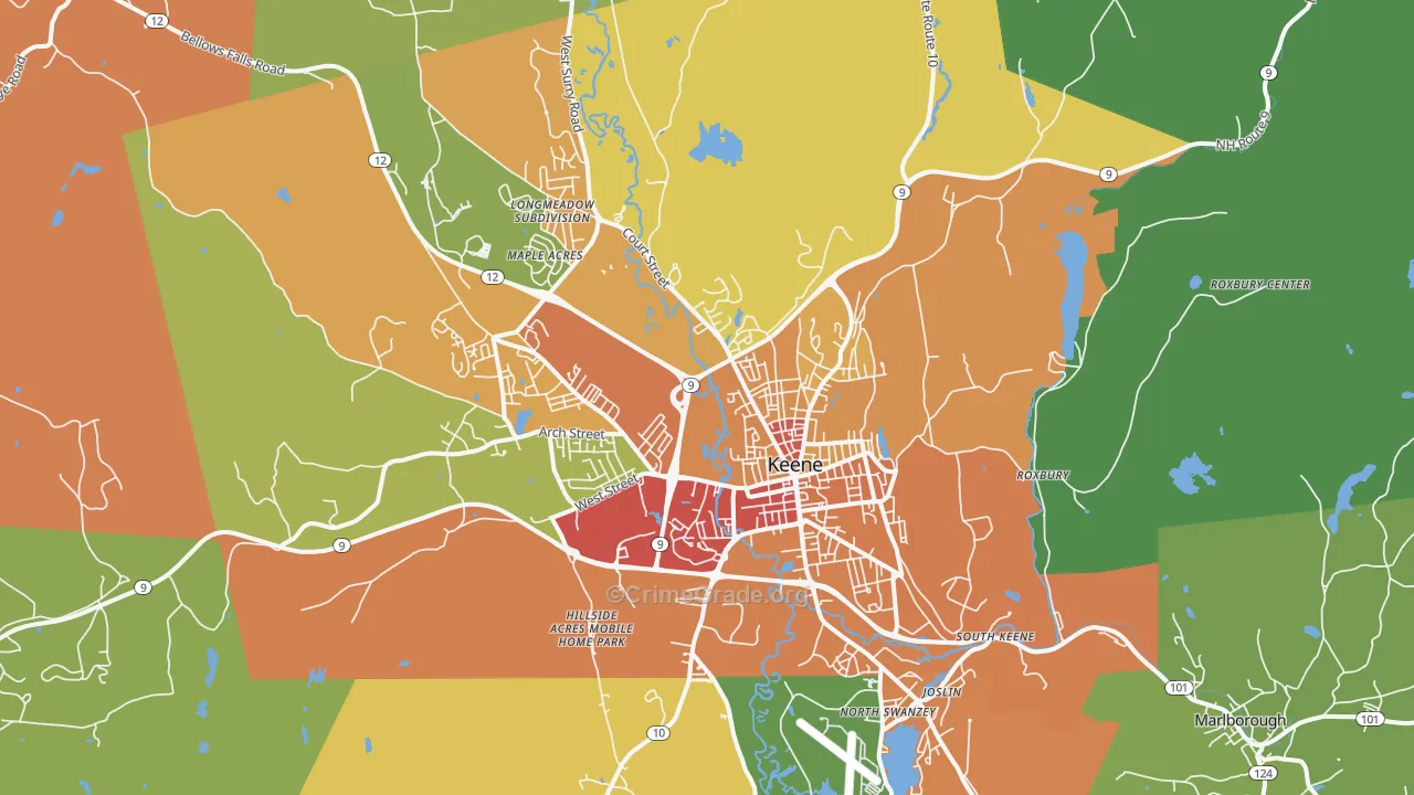 03431, NH Map of Theft Rates
