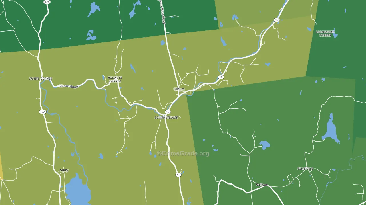 03448, NH Map of Theft Rates