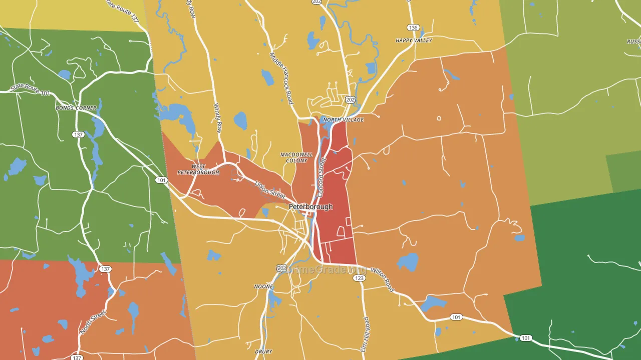 03458, NH Map of Theft Rates