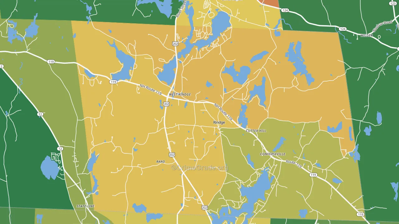 03461, NH Map of Theft Rates