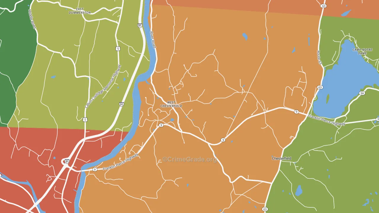 03466, NH Map of Theft Rates