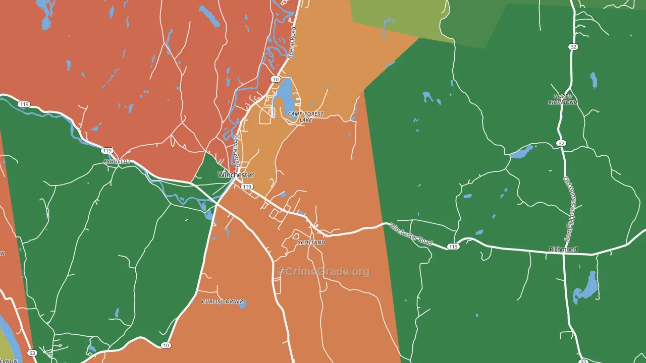 03470, NH Map of Theft Rates