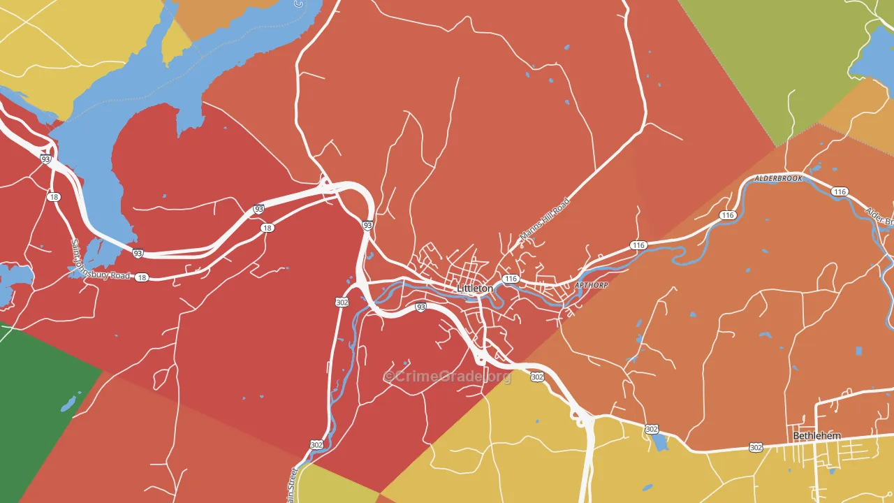 03561, NH Map of Theft Rates