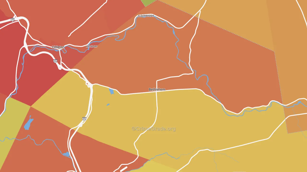 03574, NH Map of Theft Rates