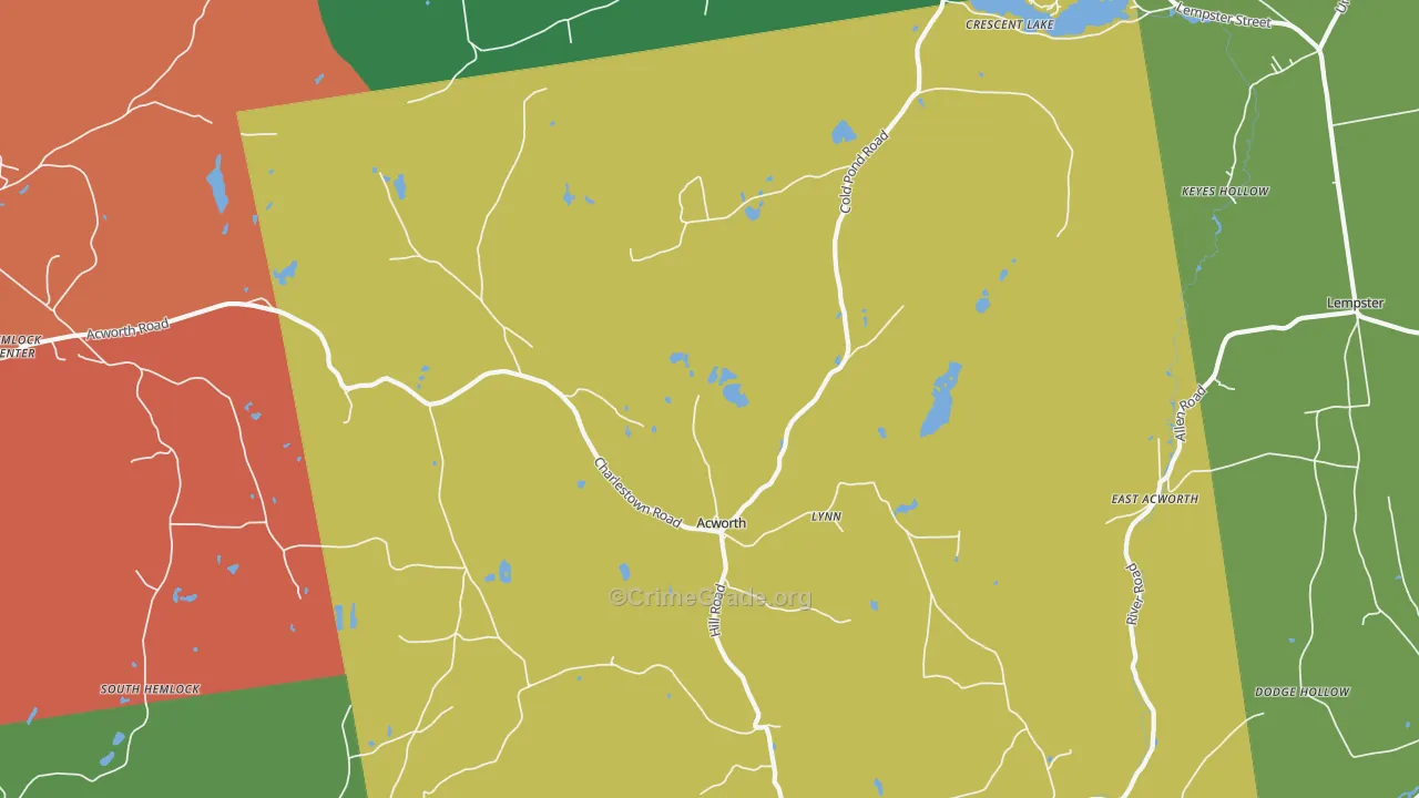 03601, NH Map of Theft Rates