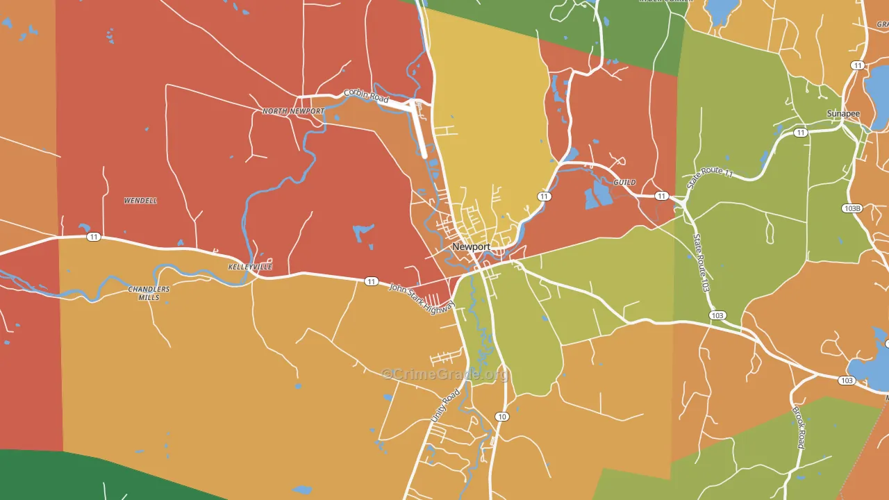 03773, NH Map of Theft Rates