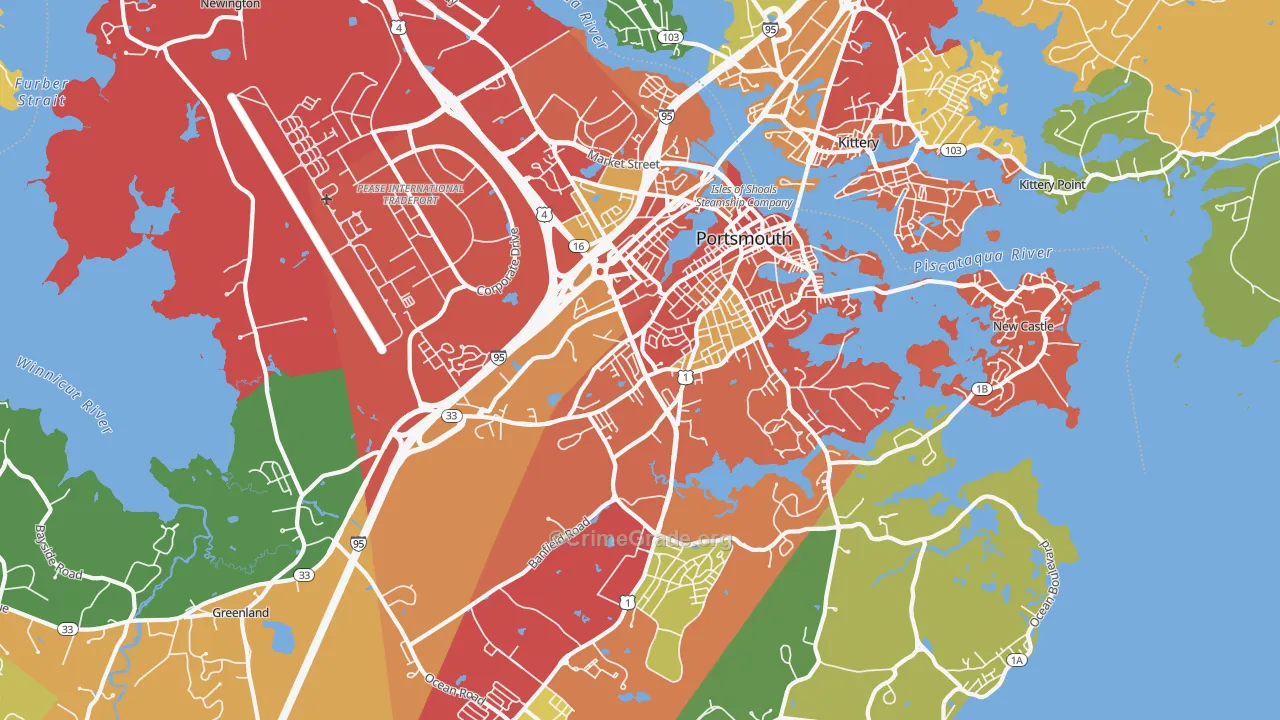 03801, NH Map of Theft Rates