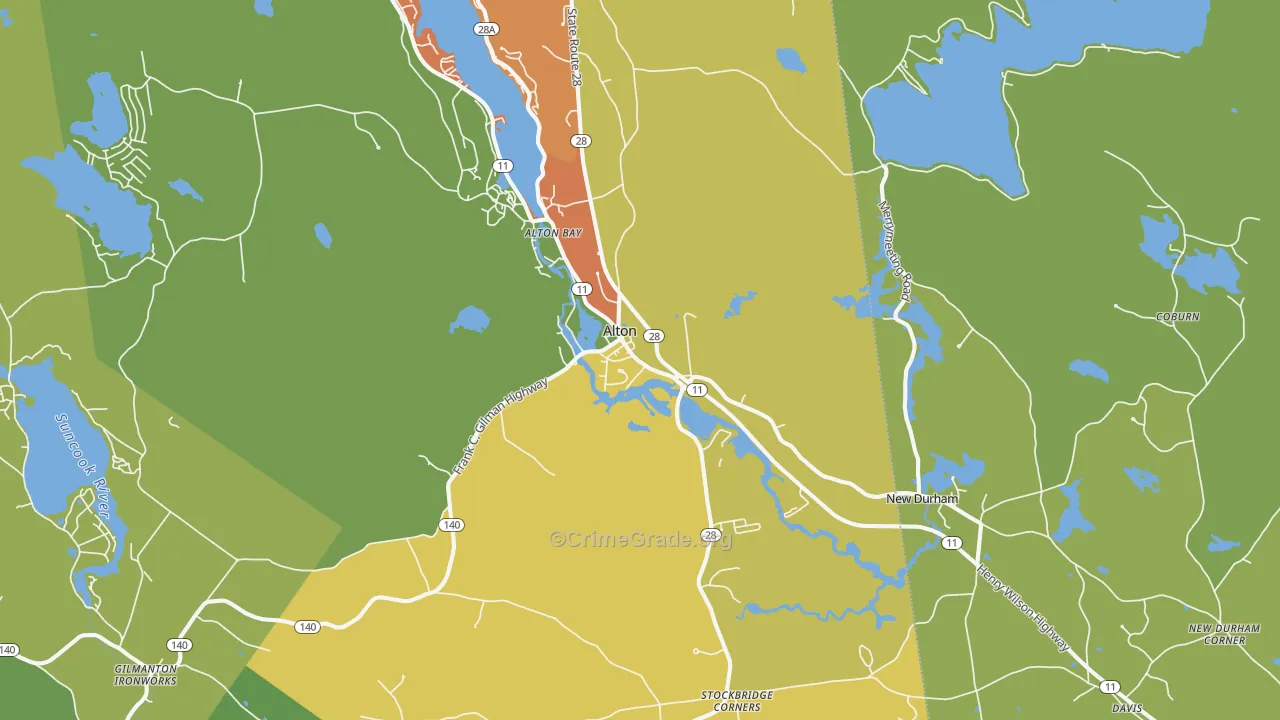 03809, NH Map of Theft Rates