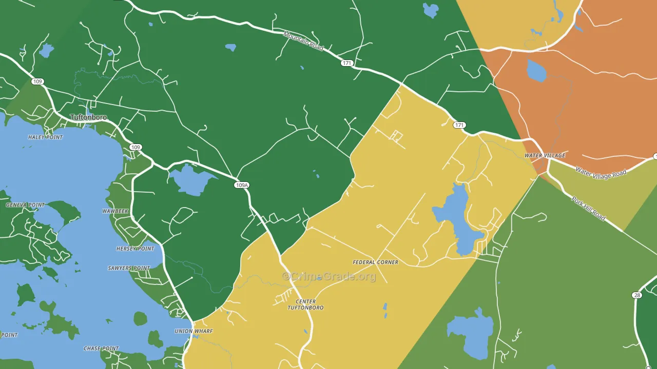 03816, NH Map of Theft Rates