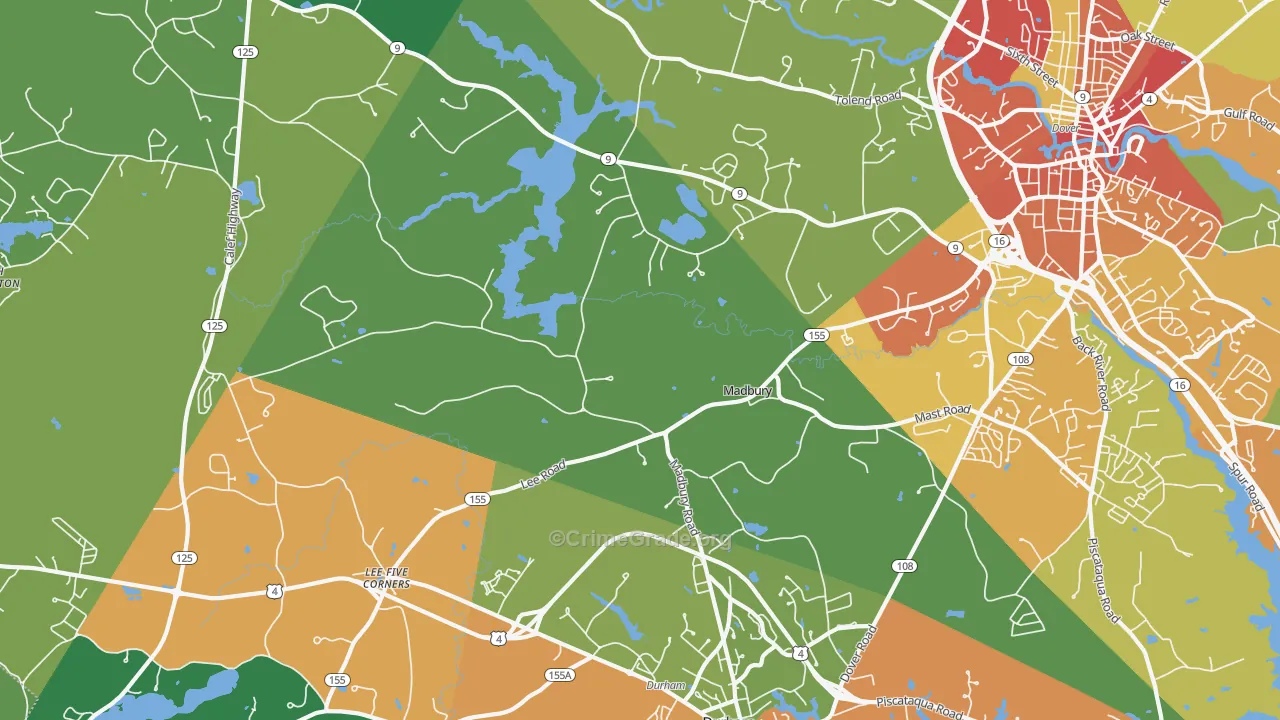 03823, NH Map of Theft Rates