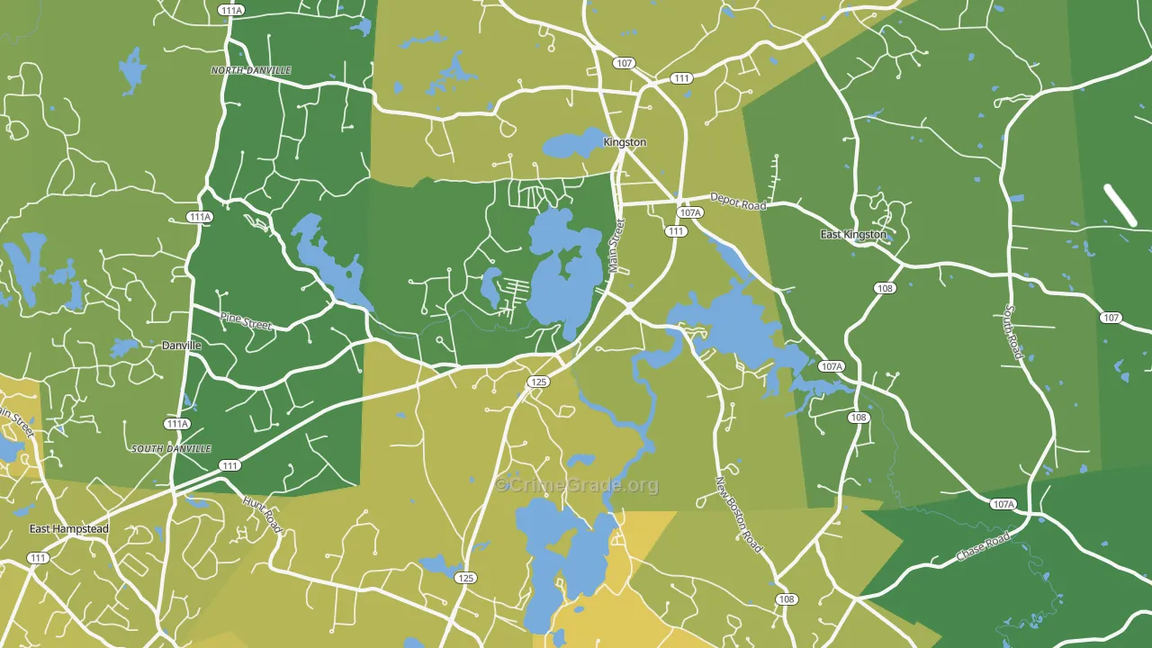 03848, NH Map of Theft Rates