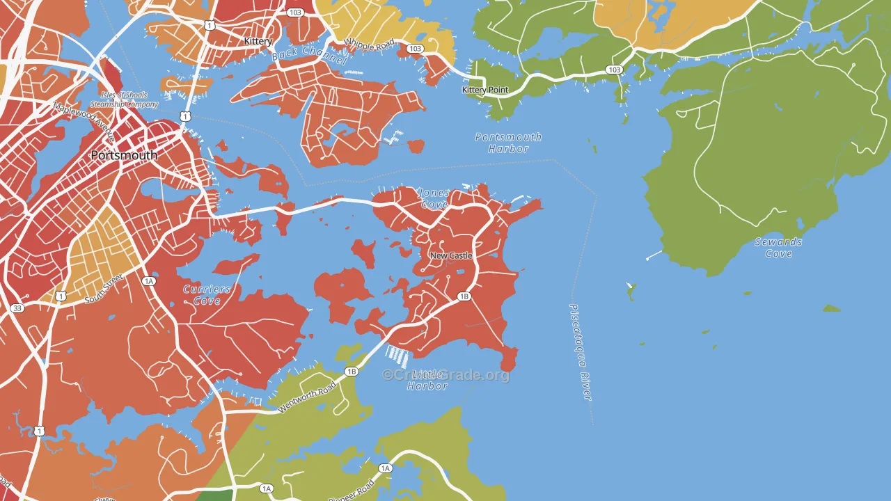 03854, NH Map of Theft Rates