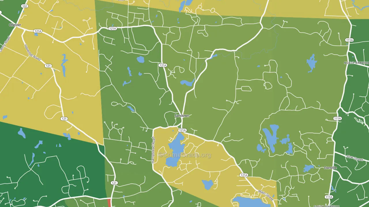03873, NH Map of Theft Rates