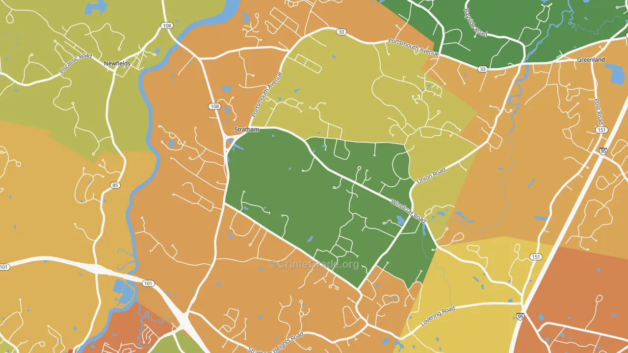 03885, NH Map of Theft Rates