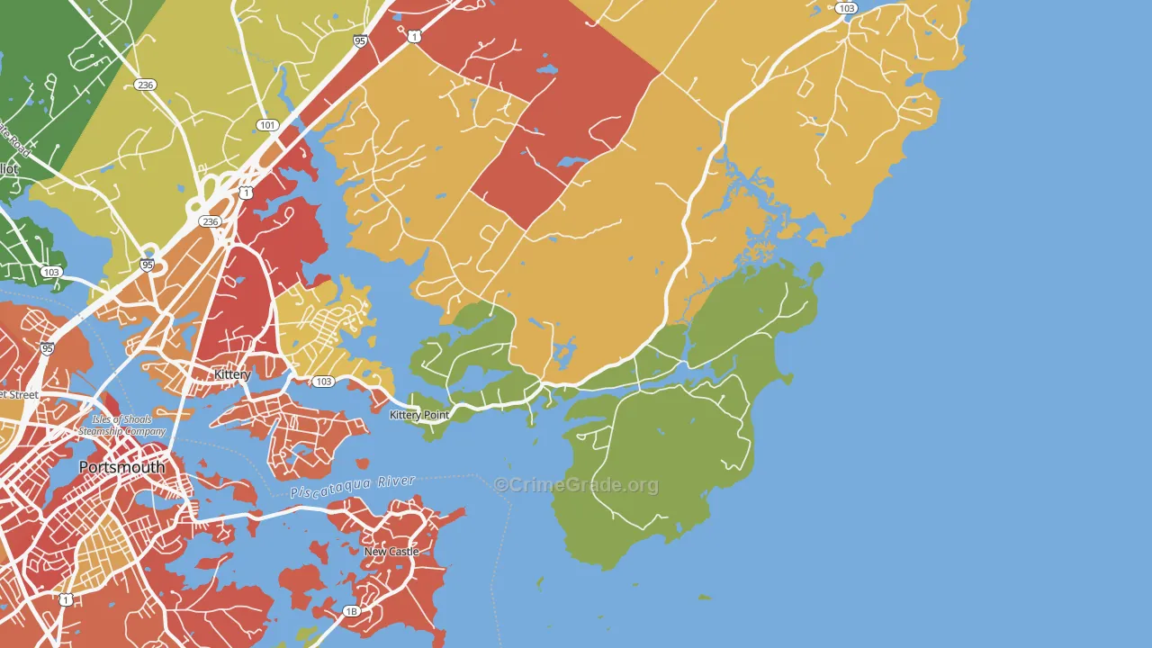 03905, ME Map of Theft Rates