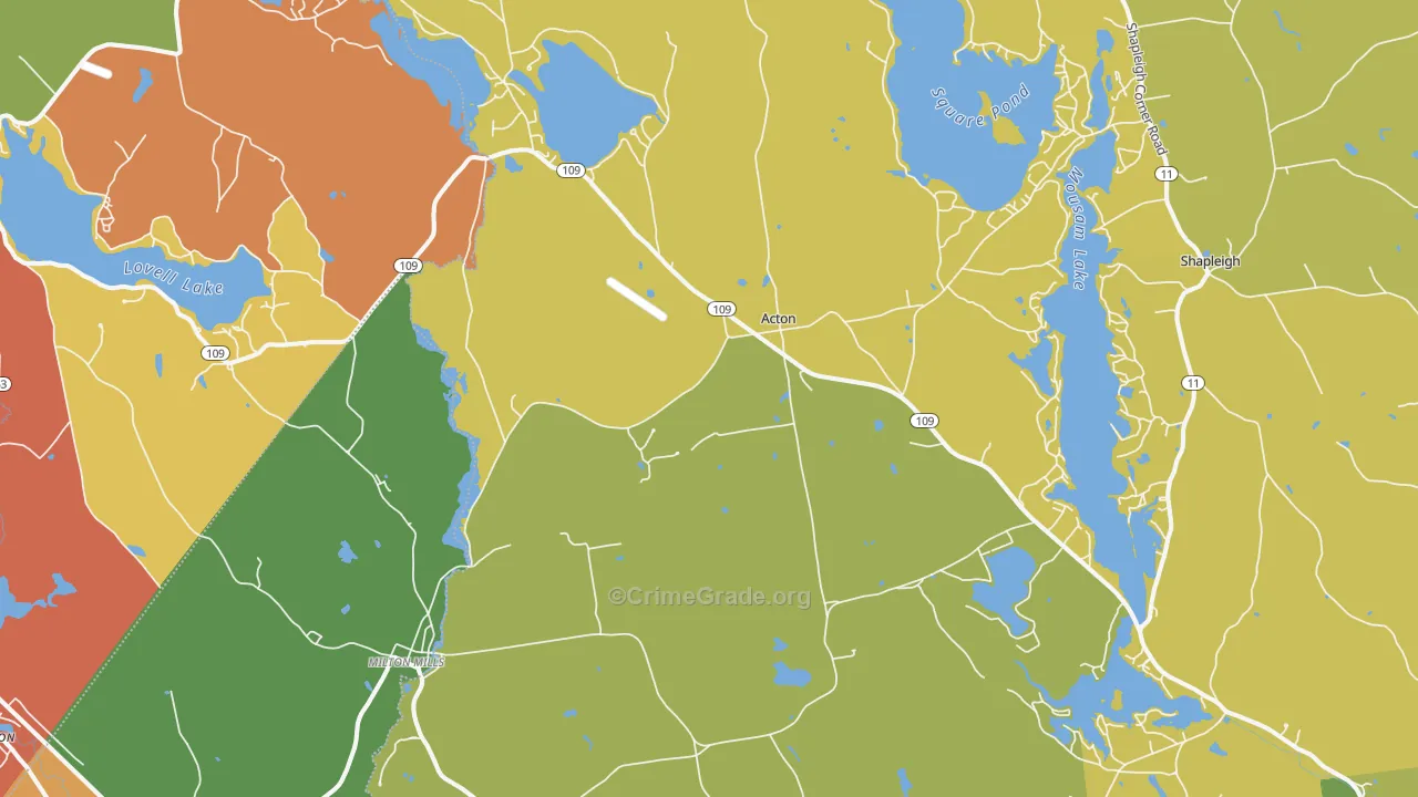 04001, ME Map of Theft Rates
