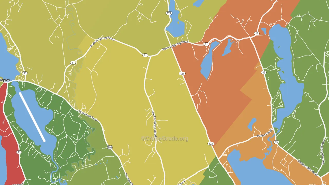 04015, ME Map of Theft Rates
