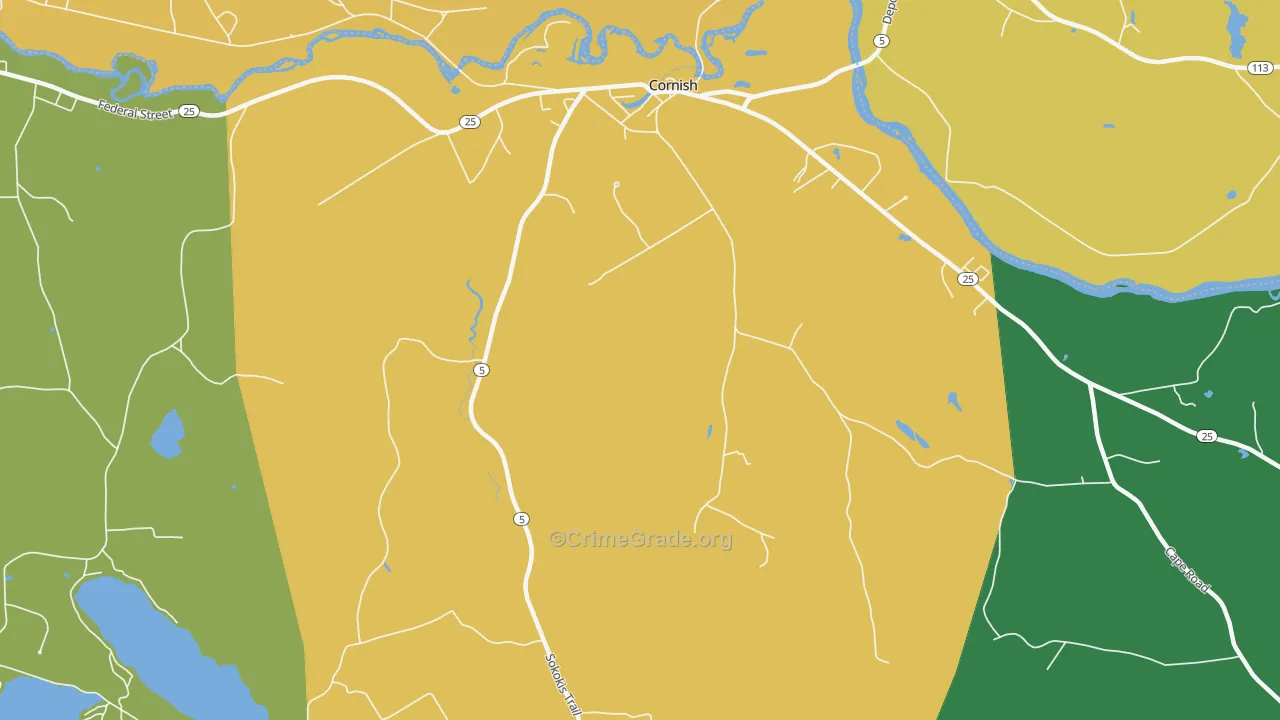 04020, ME Map of Theft Rates