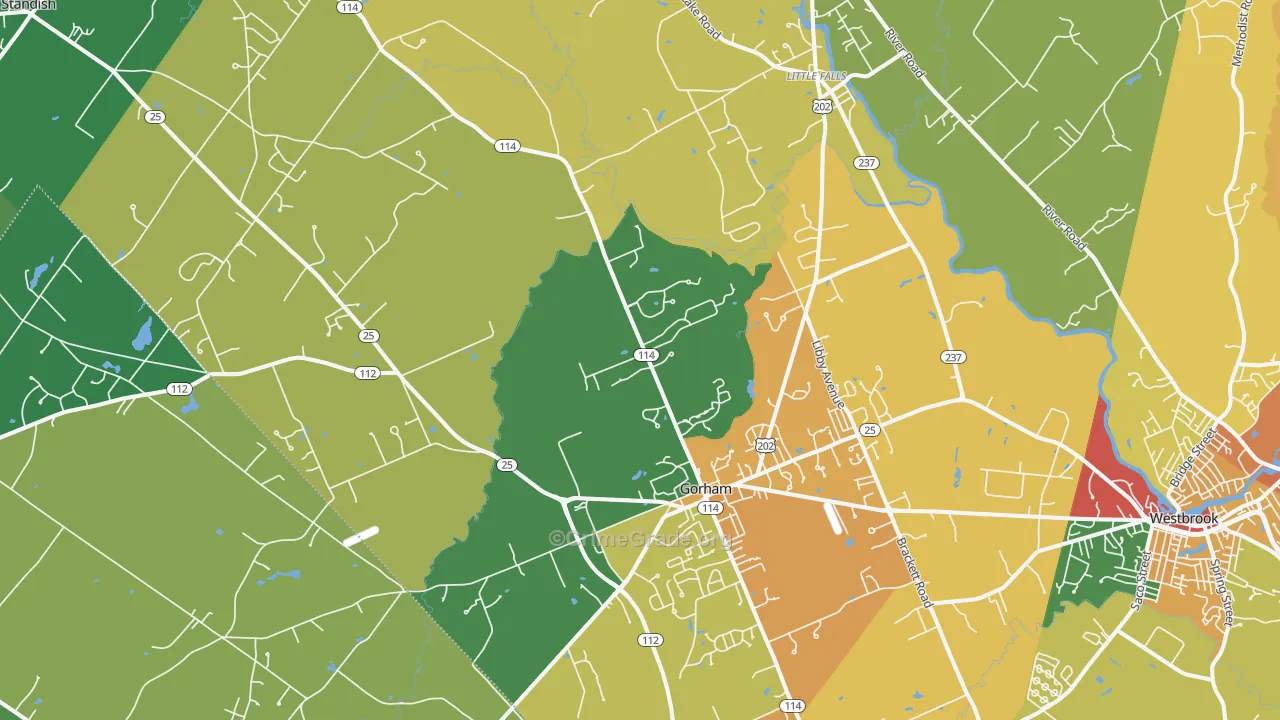 04038, ME Map of Theft Rates