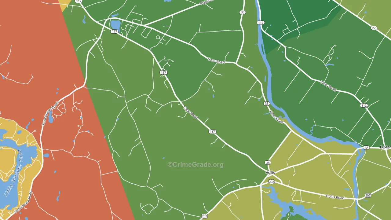 04042, ME Map of Theft Rates