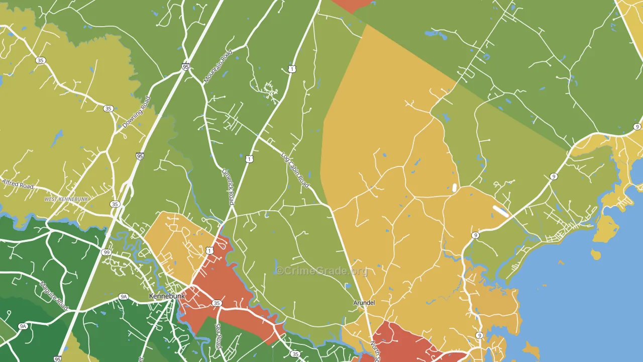 04046, ME Map of Theft Rates