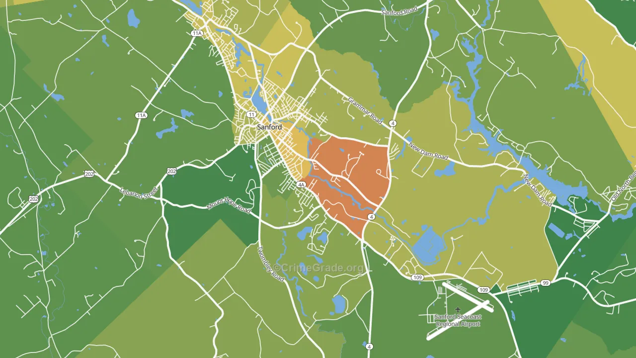 04073, ME Map of Theft Rates