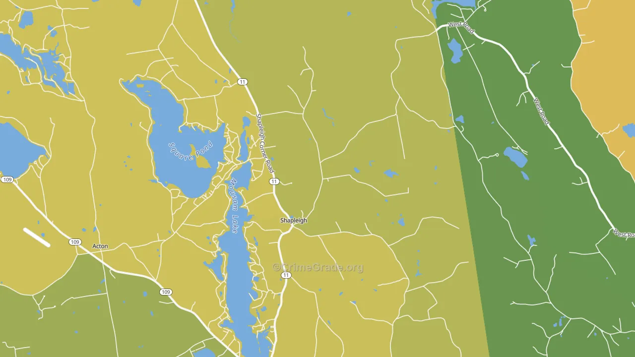 04076, ME Map of Theft Rates