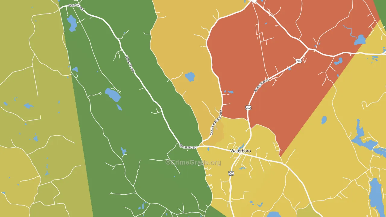 04087, ME Map of Theft Rates