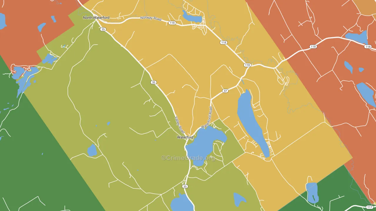 04088, ME Map of Theft Rates