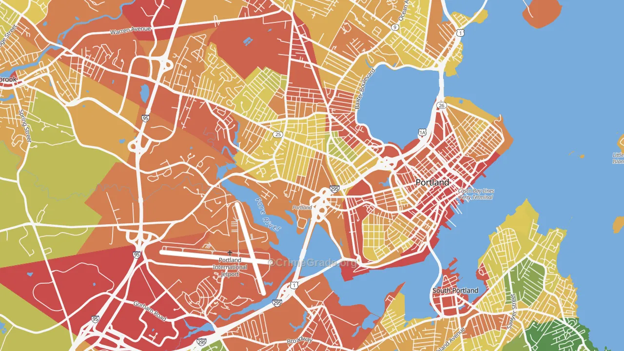 04102, ME Map of Theft Rates
