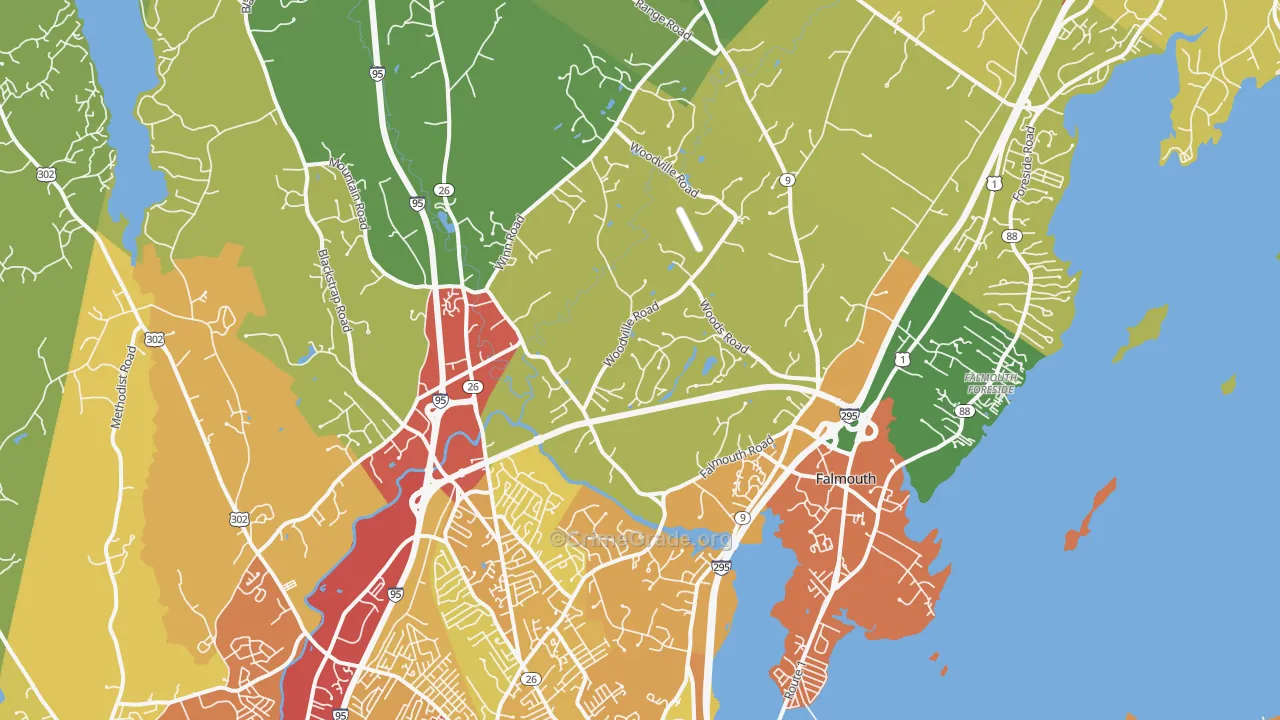 04105, ME Map of Theft Rates