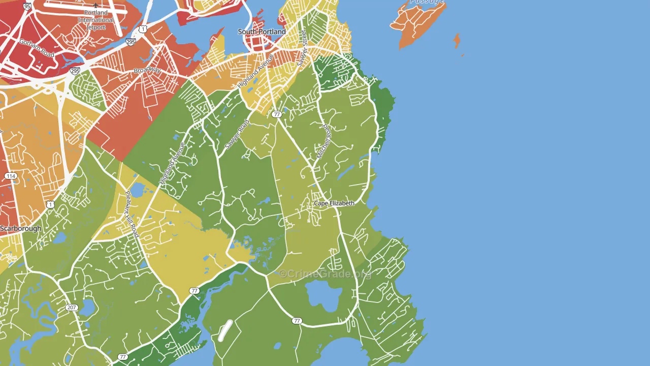 04107, ME Map of Theft Rates