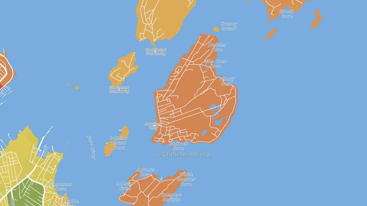 04108, ME Map of Theft Rates