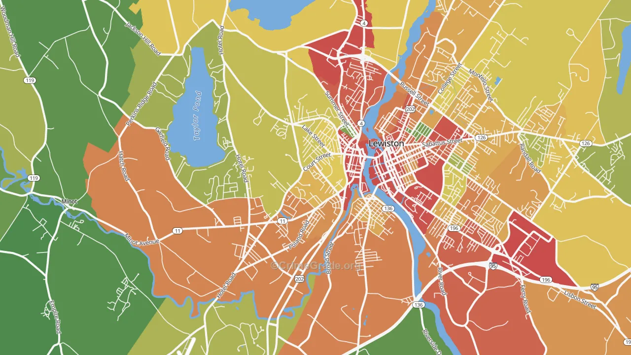04210, ME Map of Theft Rates