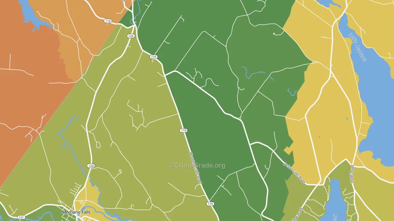 04258, ME Map of Theft Rates