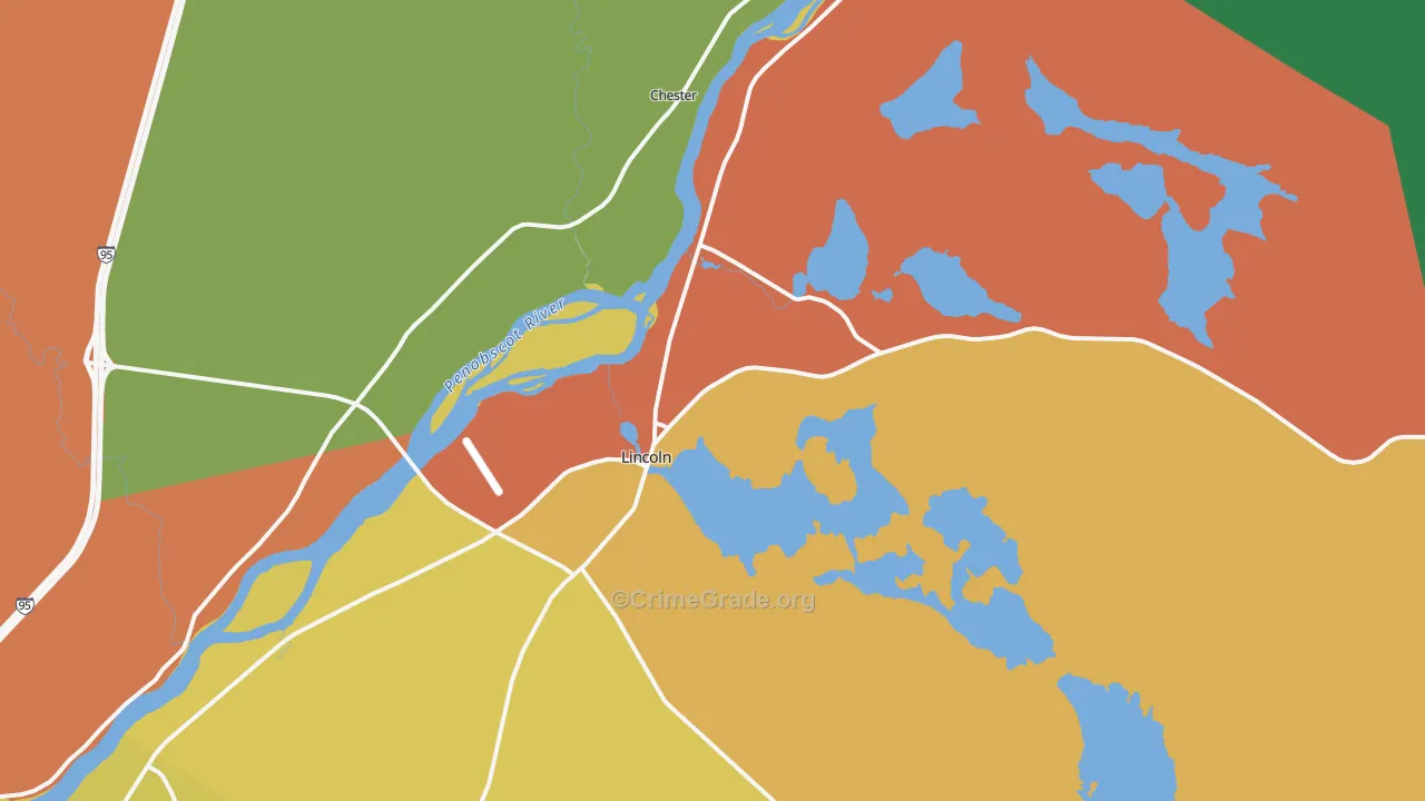 04457, ME Map of Theft Rates