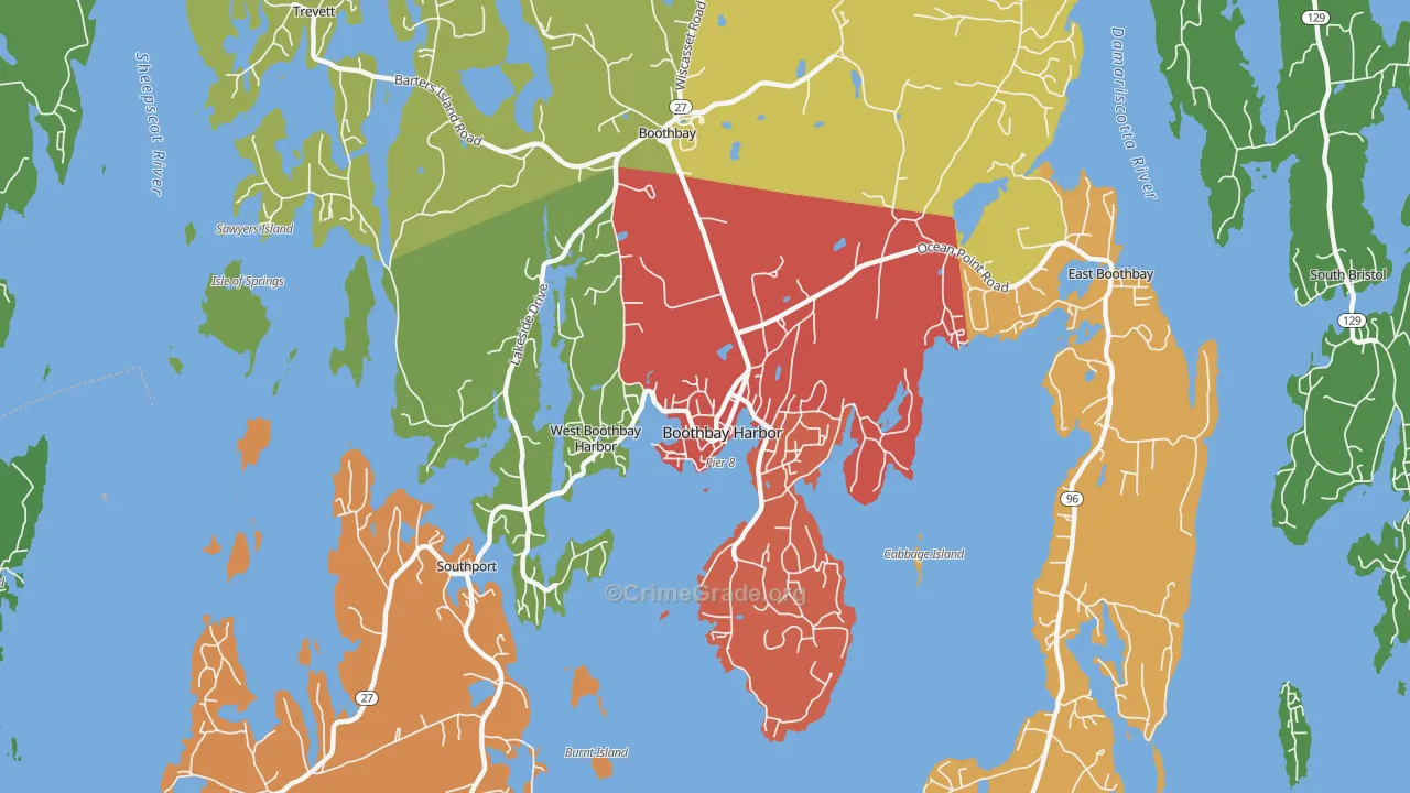 04538, ME Map of Theft Rates