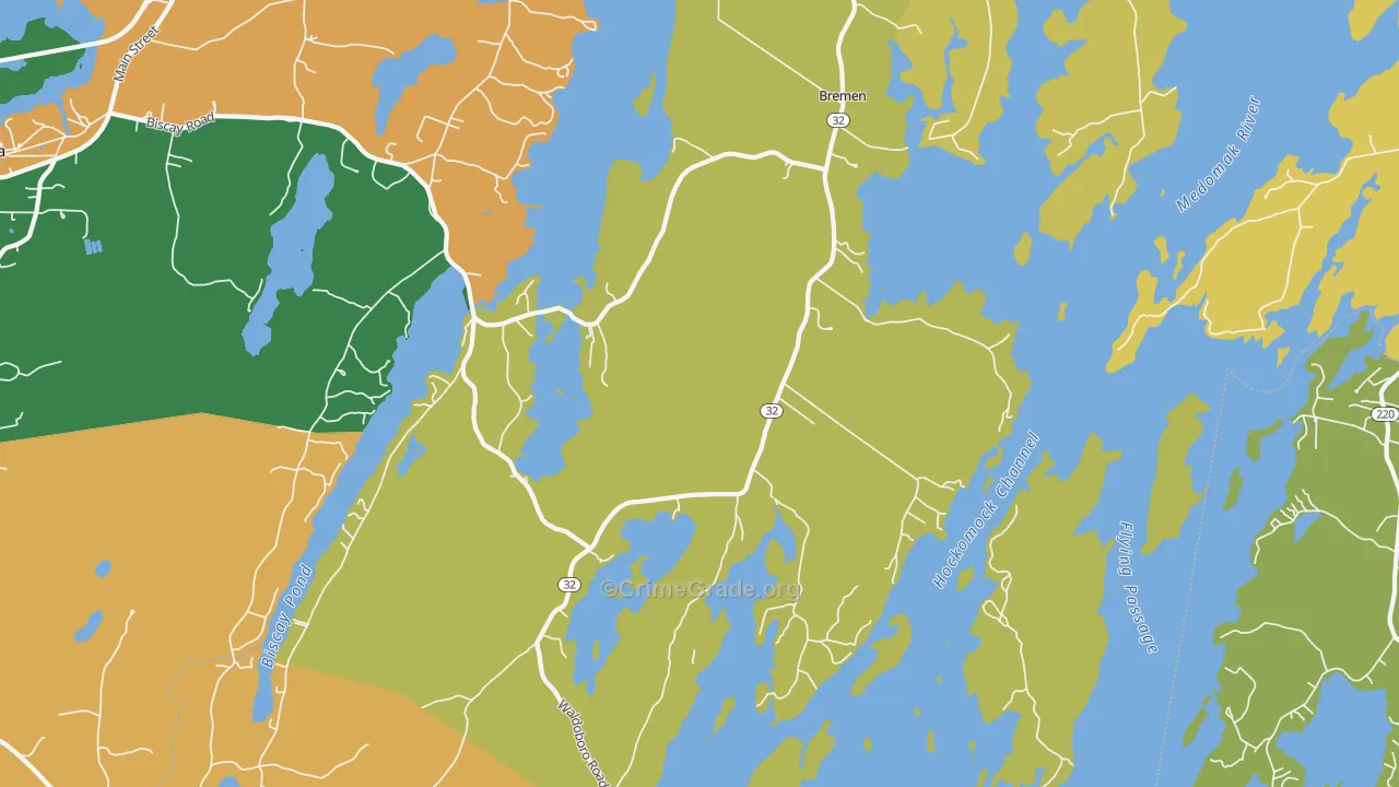 04551, ME Map of Theft Rates