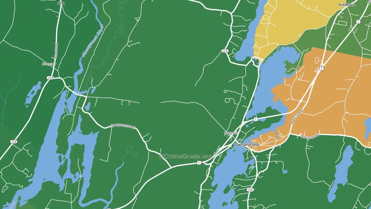 04553, ME Map of Theft Rates
